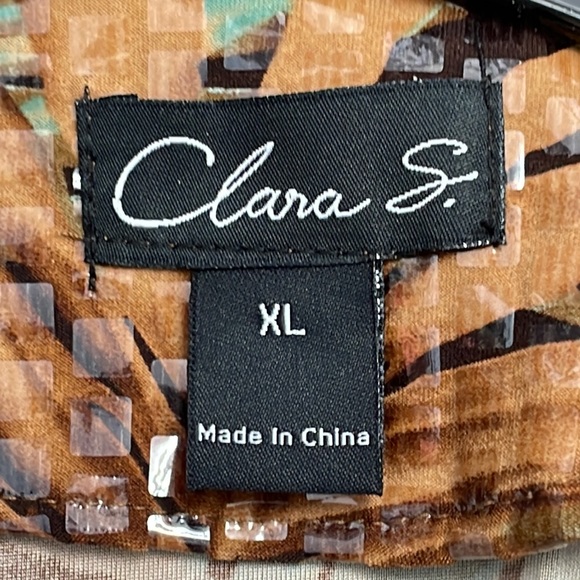 Clara S Structured Blouse, SZ XL, NWT - Picture 7 of 11